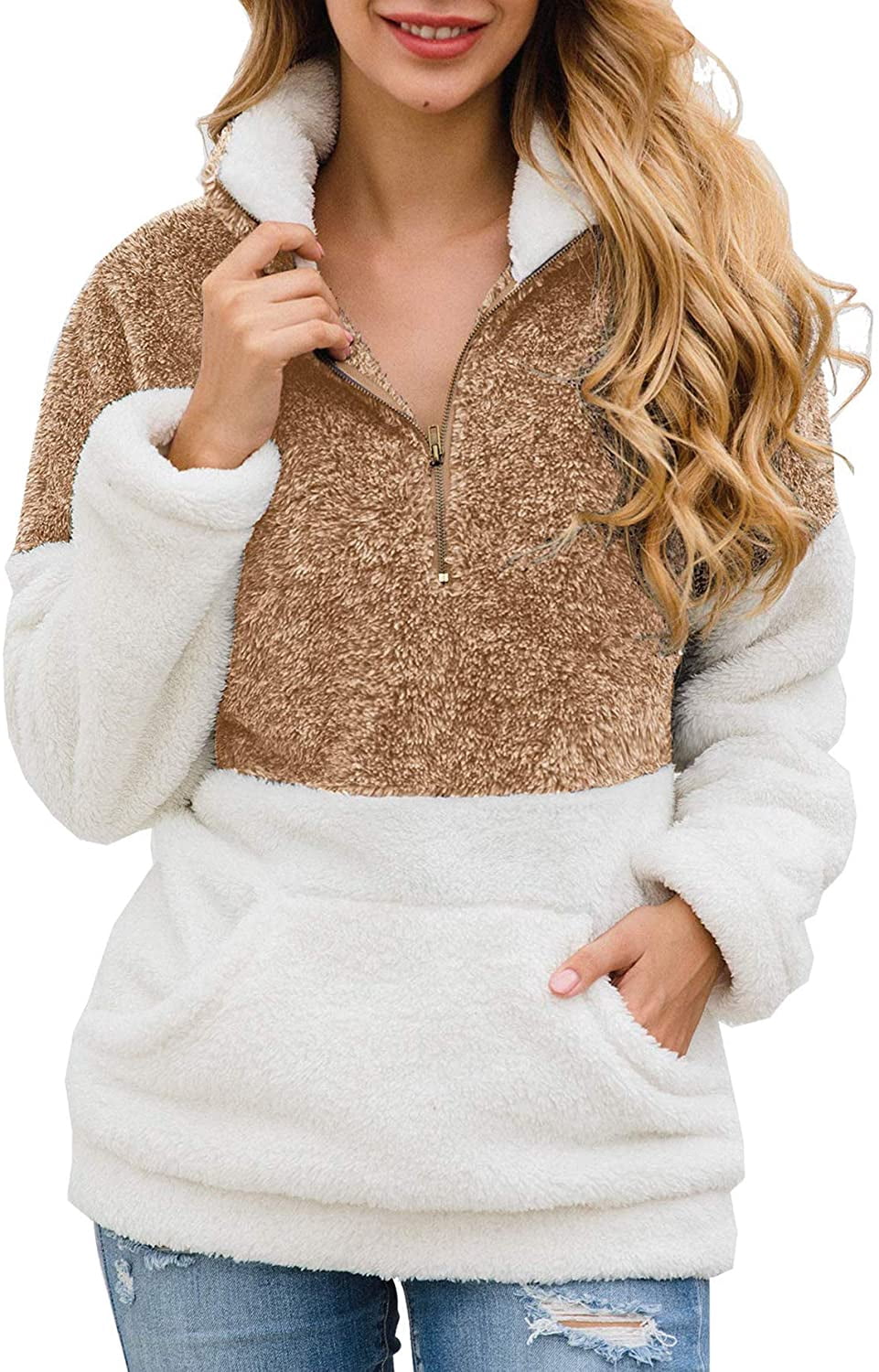 Women's Winter Fluffy Fleece Sweatshirt 