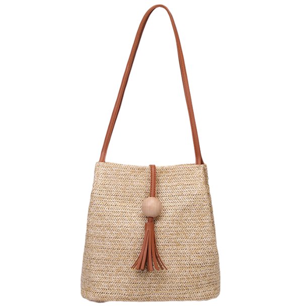 Bolso de mano para mujer, pequeño bolso tipo cartera, bolso de paja para playa, bolso tipo hobo, bolso de mano, bolso cruzado