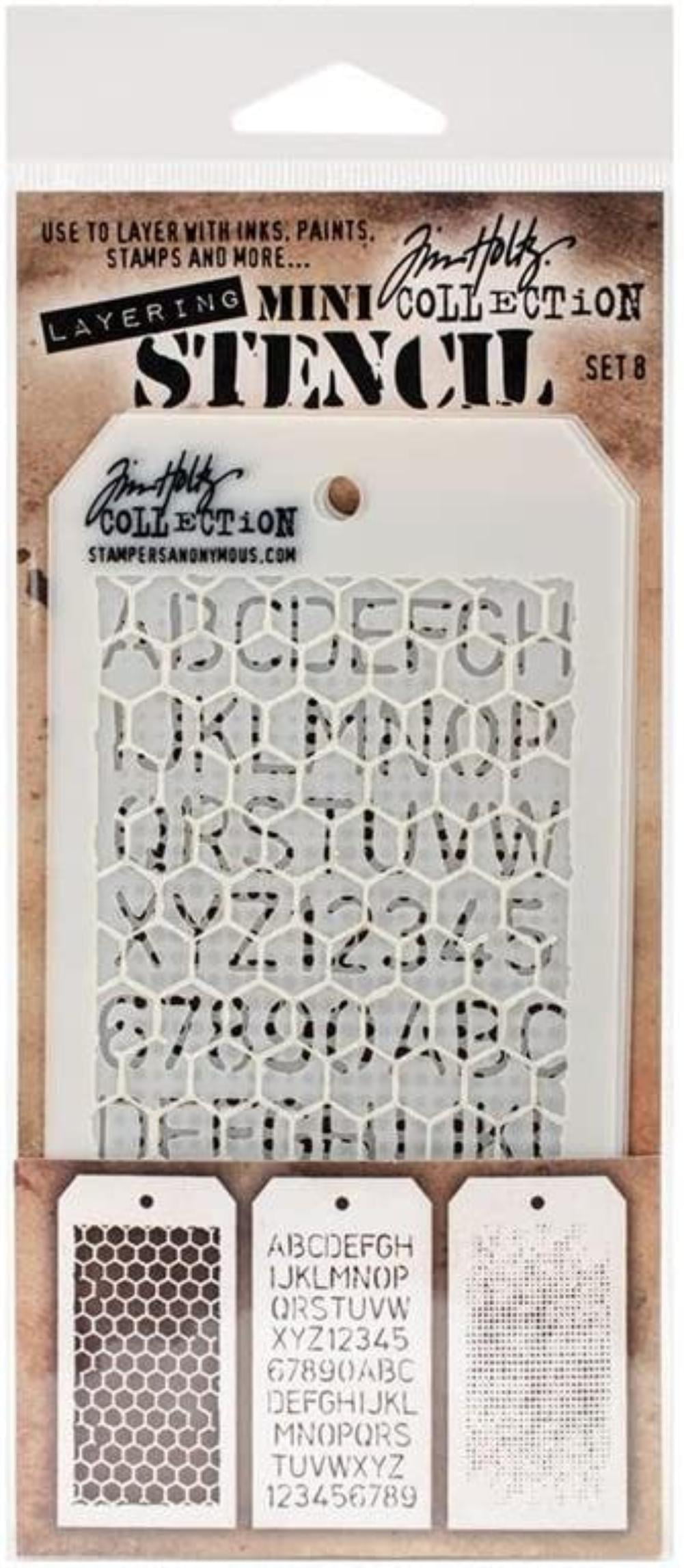 Stampers Anonymous StampersA Layering Stencil THoltz Mini #8 