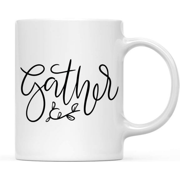 Koyal Wholesale Fall Autumn Season 11oz. Coffee Mug Gift, Gather, 1-Pack