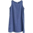 thumbnail image 2 of Amazhiyu Women's Linen Sleeveless Shift Dress with Pockets Crew Neck Casual Tank Dress, 2 of 7