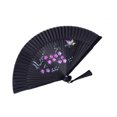 thumbnail image 3 of CSChome Folding Fan with Tassel Chinese Style Folding Hand-painted Flower Dance Performance Photo Props Portable Summer Hand Held with Tassel, 3 of 7