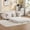 Cream White, variant on 53" Foldable Convertible Loveseat Sleeper Sofa Bed, Pull-Out Loveseat Convertible with usb port, Sofa Bed Couch with side pockets for apartment living room use, Cream White