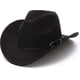thumbnail image 1 of Unisex Cowboy Hat, Western Hat For Men Cowboy Felt Hat Adjustable Outdoor Hat, 1 of 5