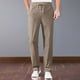 thumbnail image 4 of Pantalones unisex elásticos de secado rápido para hombre: bolsillos laterales con botones, corte clásico tipo chino, pierna estrecha y cónica, bragueta con cremallera, nailon y spandex, tallas L-XX, 4 of 5