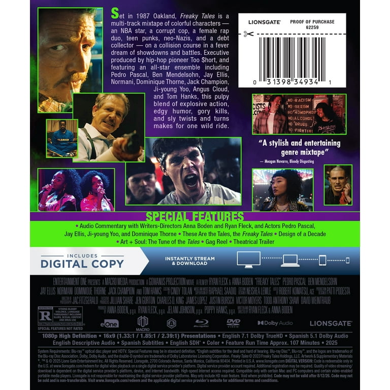 Freaky Tales (Blu-ray + DVD + Digital) Lionsgate Action/Adventure