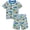 Blue engineering vehicle, variant on WIBACKER 3-8Y Toddler and Little Boys 2-Piece Astronaut Pajamas Set 100% Cotton Short Sleepwear Kids Summer Pjs