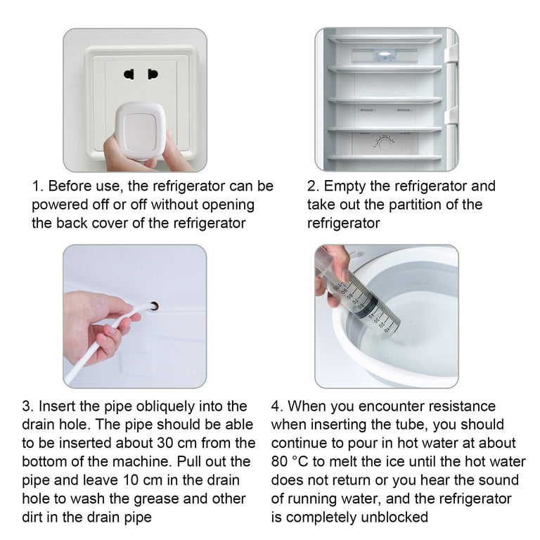 Refrigerator Drain Dredging Tool,fridge Drain Hole Cleaning Tool,refrigerator  Drain Hole Remover(1sets)