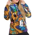 thumbnail image 5 of Lsque Scooby-Doo Pattern Casual Women's Hoodie,Hooded Sweatshirt with Kangaroo Pocket,Pullover Hoodie with Eye-catching Drawstrings-XX-Large, 5 of 8
