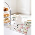 thumbnail image 4 of Easter Kitchen Dish Towels for Drying Dishes Set of 3, Spring Rabbit Feet Eggs Botanical Blooms Flowers Waffle Weave Microfiber Hand Tea Bathroom Towels Quick Dry & Absorbent Towel 12x12, 4 of 7