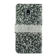 thumbnail image 2 of GSA Rock Bling Flip Wallet Case For Samsung Galaxy J3 (2018)/J337 - Black/Silver, 2 of 3