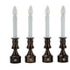 thumbnail image 2 of Velas LED para ventana sin llama con temporizador, juego de 4, bronce, 2 of 7