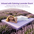 thumbnail image 3 of Arctus 4" Cal King Size Memory Foam Mattress Topper Ventilated Soft Mattress Pad, Bed in a Box, CertiPUR-US Certified, Purple, 3 of 9
