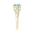 thumbnail image 4 of ANGARA Natural 1.6 ct Aquamarine Twisted Split Shank Engagement Ring in 14K Yellow Gold for Women (Size-8mm) | March Birthstone, Anniversary, Jewelry Gift for Women | Natural Aquamarine Ring, 4 of 10