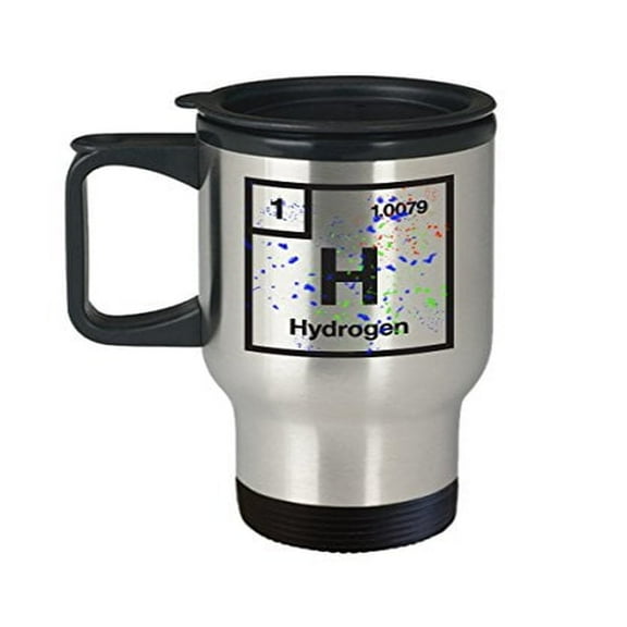 Stainless Steel 14 oz Travel Mug - Chemistry Hydrogen Gift for Science Lovers
