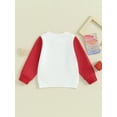 thumbnail image 4 of Suealasg Kids Girls Valentine’s Day Sweatshirts Little Girls Long Sleeve Crew Neck Letter Print Pullovers Tops Child Girls Spring Fall Clothes, 4 of 9