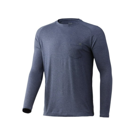 HUK Performance Fishing Waypoint Long-Sleeve Shirt - Men's, Large, Sargasso Sea,