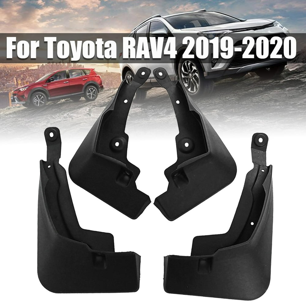 4 PCS Black Car Mud Flaps Splash Guard Fender Mudguard For Toyota RAV4
