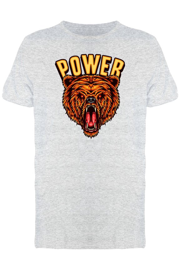Bear Power Head Graphic Tee Men's -Image by Shutterstock