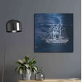 thumbnail image 6 of Luxe Metal Art 'Sailing Ships V' by Wild Apple Portfolio, Metal Wall Art, 24"x24", 6 of 8