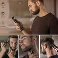 thumbnail image 2 of Hair Clippers for Men,Cordless Rechargeable Hair Trimmer Metal Body Cutting Grooming Kit Beard Shaver, 2 of 8