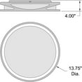 thumbnail image 3 of Lucia 1 - Light Satin Nickel/Silver LED Acrylic & Steel Flush Mount Light, 3 of 5