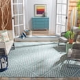thumbnail image 2 of SAFAVIEH Courtyard Corinna Geometric Indoor/Outdoor Area Rug, Aqua/Grey, 9' x 12', 2 of 8