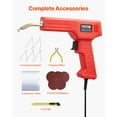 thumbnail image 5 of 100W Plastic Welding Gun Kit with 800pcs Staples - Heavy Duty Plastic Repair Tool for Bumpers, Tanks, PVC, ABS - Adjustable Temperature 200-500°F, Includes Nozzles & Carrying Case, 5 of 11