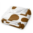 thumbnail image 4 of Brown Cow Texture Pattern Throw Blanket, Anti-Pilling Ultra-Soft Micro Fleece Cover Blanket for Bed Sofa, for All Seasons, 80"x60", 4 of 9