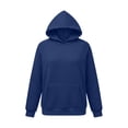 thumbnail image 5 of ClodeEU Women's Textured Hooded Drop Shoulder Long Sleeve Sweatshirt with Pockets,Casual Loose Fit Athletic Top ,Women's Plus L, 5 of 6