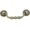 thumbnail image 4 of Utopia Alley 5pcs Medici Drop Center-to-Center Pull, Antique Brass, 3.78 in. Center- to-Center, 4 of 9