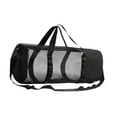 thumbnail image 2 of Bolsa de lona de malla, bolsa de viaje, bolsa transpirable, bolsa deportiva para gimnasio, deportes acuáticos, actividades de playa, natación, buceo, Negro, 2 of 8