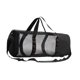 thumbnail image 2 of Bolsa de lona de malla multiusos con correa de hombro ajustable, bolsa de viaje de gran capacidad Negro, 2 of 9