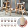 thumbnail image 3 of Paquete de 10 tapas transparentes para patas de silla, protectores de piso de silicona, para pies de de muebles - Redondo L Transparente Sunnimix tapas de silicona para piernas, 3 of 8