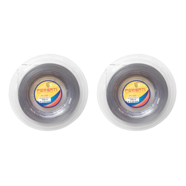 Cuerda de Raqueta de Tenis Sonducket 12 m Alta Elasticidad Gris 2Conjunto