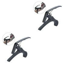 2pcs Heavy Duty Tuner Capo Guitar Capo Professional Instrument Capo for Guitar Ukelele (Black)