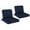 Navy, variant on Costway 2-Pack 24" x 24" Deep Seat Cushion & Back Pillow with Removable Covers Outdoor Beige