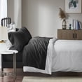 thumbnail image 4 of Ultra Soft Sheets And Sheet Sets Queen Cotton Blend Black for Modern Home, 4 of 9