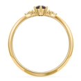 thumbnail image 4 of Birthstone Oval Ring with Shoulder Accents - Smokey Quartz (June), 4 of 5