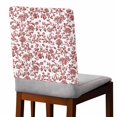 thumbnail image 2 of Red Boho Flower Chair Back Covers, Removable Chair Covers for Dining Chairs Set of 4, Washable Chairs Slipcovers Back Seat Protector for Wedding Party 19"x20", 2 of 9