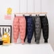 thumbnail image 4 of Pantalones de plumón de color sólido para niños, impermeables, desechables, para niños y niñas, pantalones cálidos y gruesos de plumón de pato blanco, 4 of 5