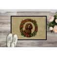 thumbnail image 5 of Carolines Treasures DAC2378MAT 18 x 27 in. Unisex Irish Water Spaniel Christmas Flowers Doormat, 5 of 6