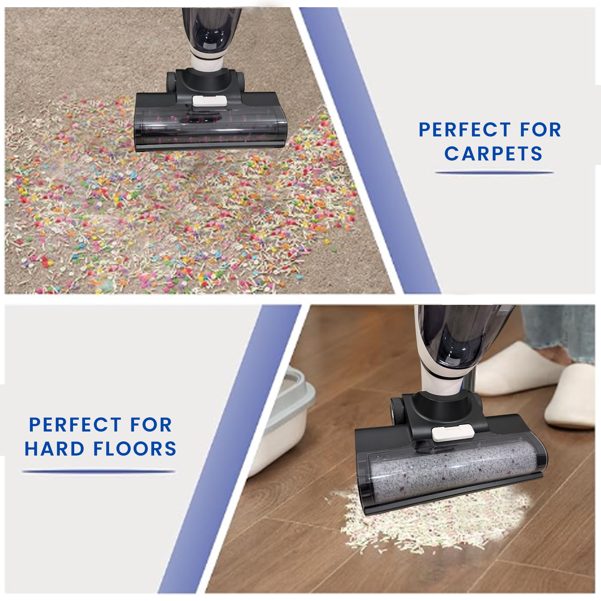 Equator Cordless Self Cleaning Wet / Dry Vacuum Sweep Mop in White