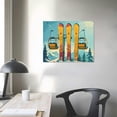 thumbnail image 4 of Orinice Ski Lift Skis Snowboard Fine Art Aesthetic Poster & Print Wall Painting for Classroom Kitchen Office Farmhouse Bathroom Decor 16x12in, 4 of 6