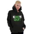 thumbnail image 3 of Know No Quit Motivation Gym Workout Unisex Plus Fleece Graphic Hoodie Brisco Brands 2X, 3 of 5