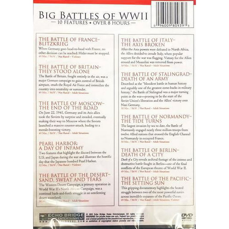 10-Film Big Battle of Wwii - 1 [DVD]