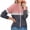 Pink, variant on Pntutb Womens Fashion Cardigan Print Hooded Loose Long Sleeve Tops Casual Sweatshirt Coat