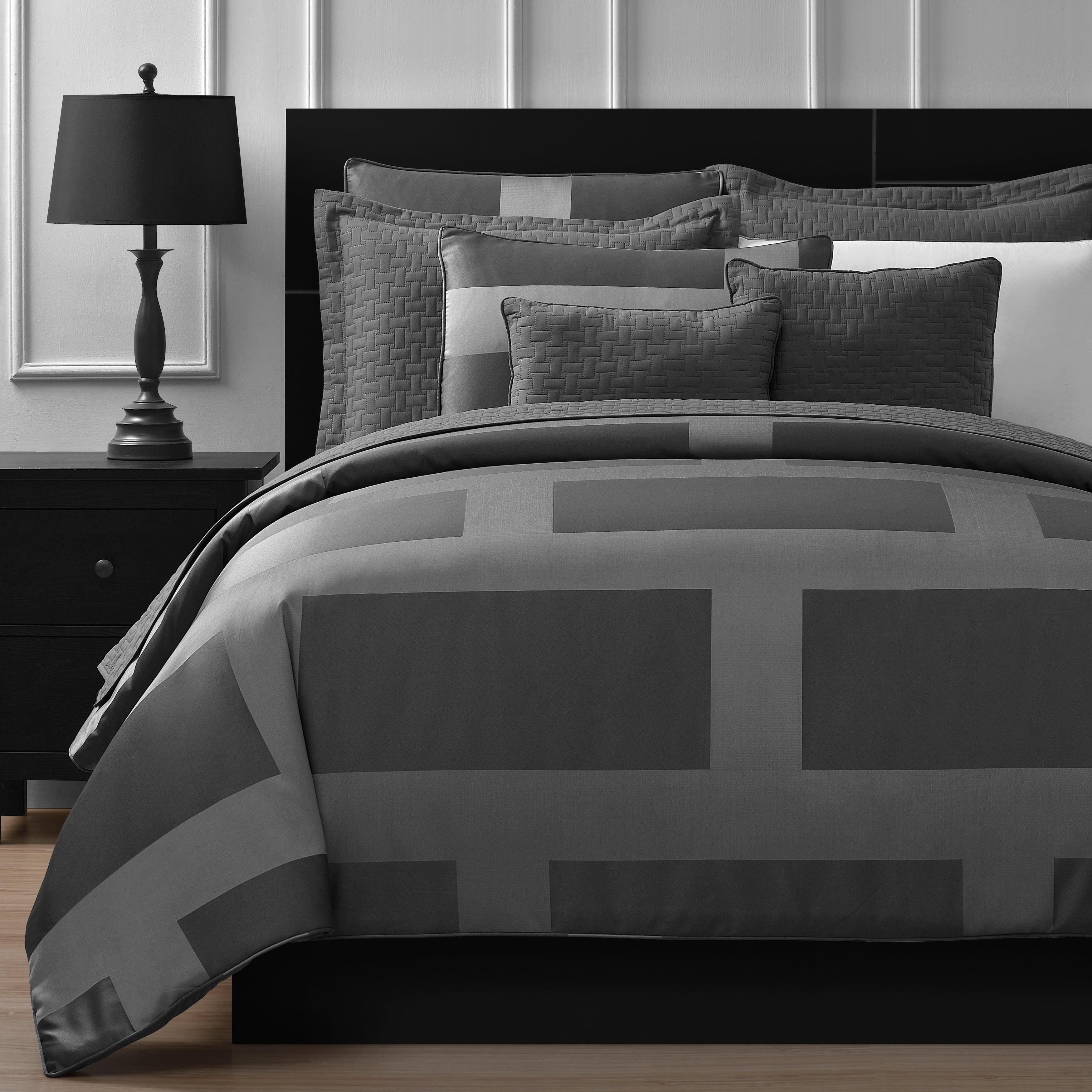Staniey Collection Frame Jacquard 5 Piece Comforter Set Walmart Com