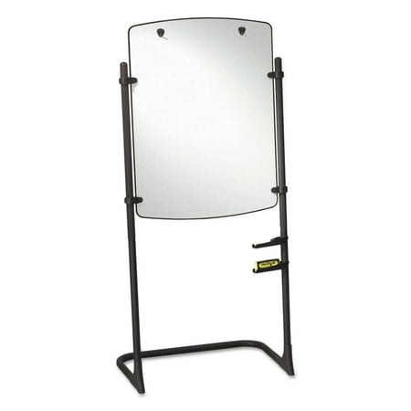 UPC: 0034138594612 | Quartet 120TE Silhouette Steel Frame 31 in. x 41 in. Total Erase Whiteboard/Flipchart Easel – White/Black