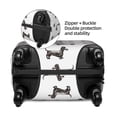 thumbnail image 4 of Daiia Dachshund Dog Puppy Luggage Cover, Thickened Washable Travel Luggage Covers, Elastic Unique Baggage Covers for 18-20 inch Luggage-X-Large, 4 of 9